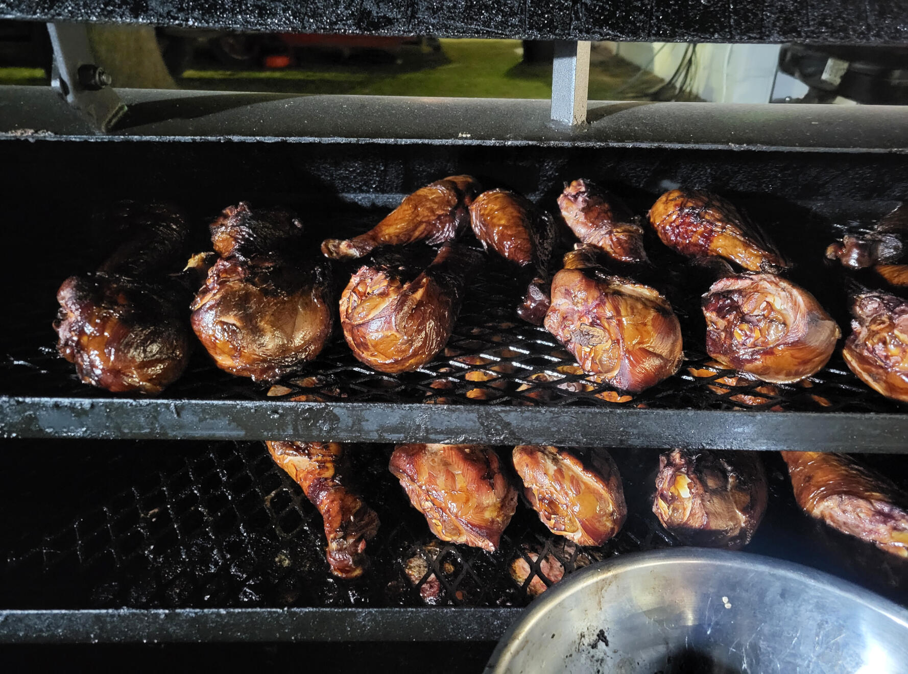 Turkey Legs on Smoker